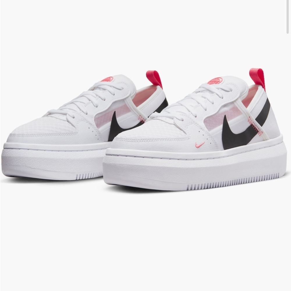 Nike Court Vision Alta Sneaker White Sea coral black